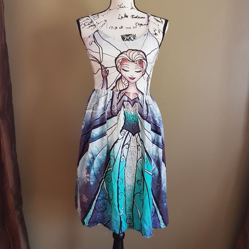PAOM Sleeveless Graphic Print Rayon Dress size XS
